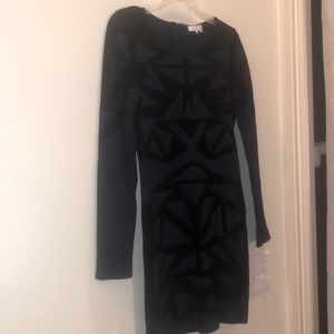 Large Navy/black Parker bandage cocktail dress